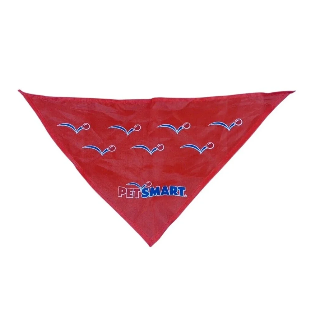 Pet Smart Small Dog Scarf Red Decreative Grafted 20'x20' Triangle Wearable Scaft